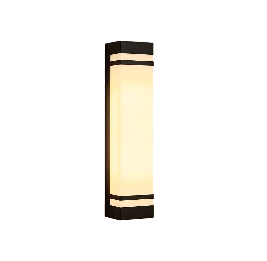 Modern Rectangular LED Outdoor Wall Sconce in Stainless Steel