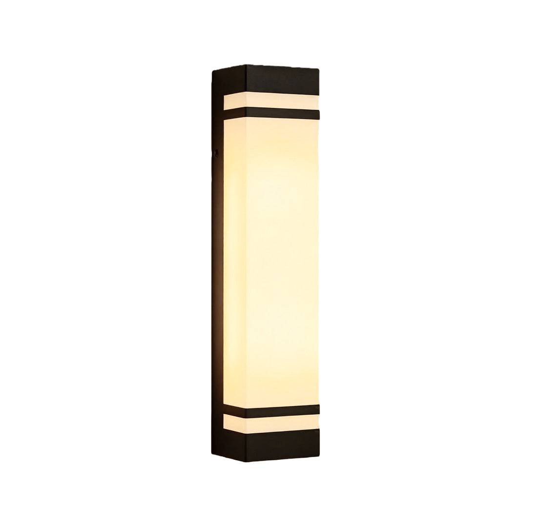 Modern Rectangular LED Outdoor Wall Sconce in Stainless Steel