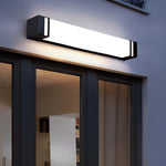 Modern Rectangular LED Outdoor Wall Sconce in Stainless Steel