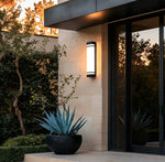 Modern Rectangular LED Outdoor Wall Sconce in Stainless Steel
