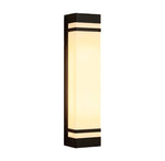 Modern Rectangular LED Outdoor Wall Sconce in Stainless Steel