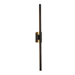 Modern Vertical LED Wall Sconce in Gold or Black