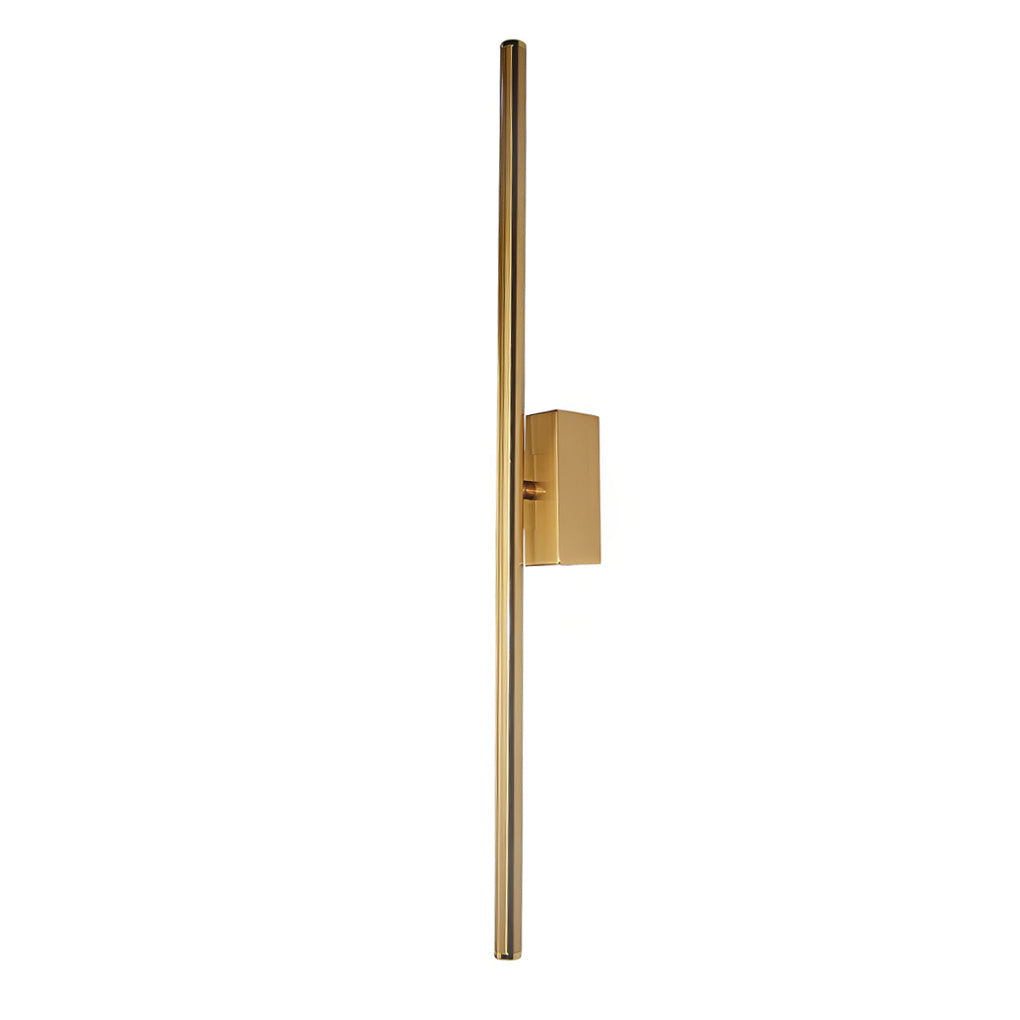 Modern Vertical LED Wall Sconce in Gold or Black