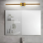 Modern Vertical LED Wall Sconce in Gold or Black