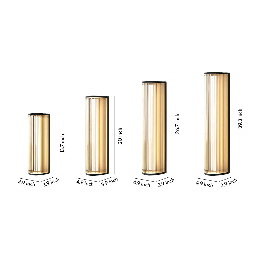 Modern Outdoor Wall Sconce – Minimalist Vertical LED Garden Light