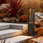 Modern LED Bollard Light for Pathways & Gardens | Black Aluminum