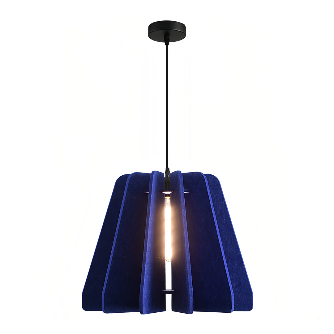 Acoustic Felt Pendant Light with Iron Frame, Modern Single Ceiling Lamp