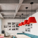 Blue Felt Pendant Light with Acoustic Design for Modern Interiors