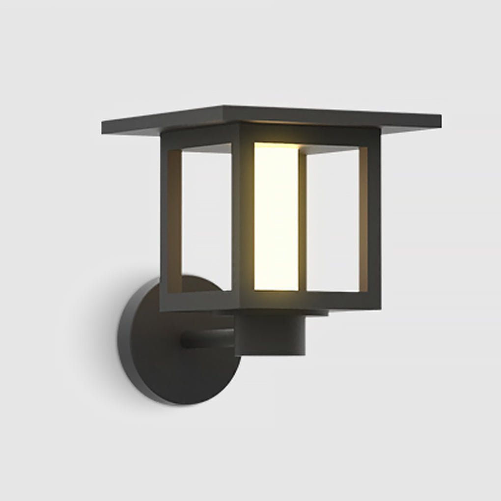 LED Post Lights with Rain Shield, Sand Gray Outdoor Landscape Lighting