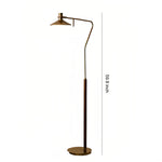 Aurelia Vintage Gold Floor Lamp – Adjustable Mid-Century Reading Light