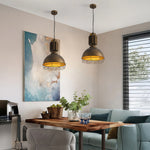 Industrial Heritage Pendant Light with Warm LED Glow