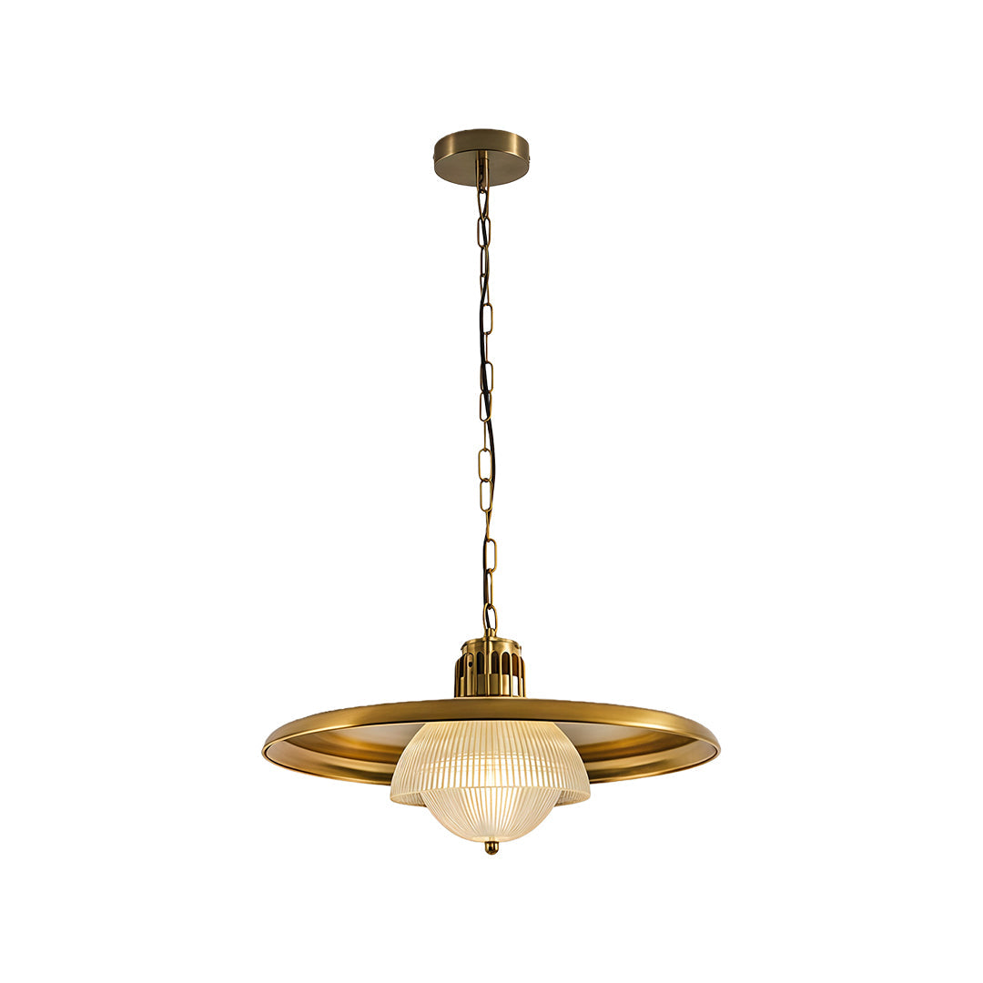 Aurelia Copper Iron Pendant Light with Adjustable Chain