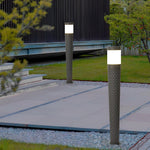 Vintage LED Aluminum Post Light with Dome Shade for Garden and Pathway