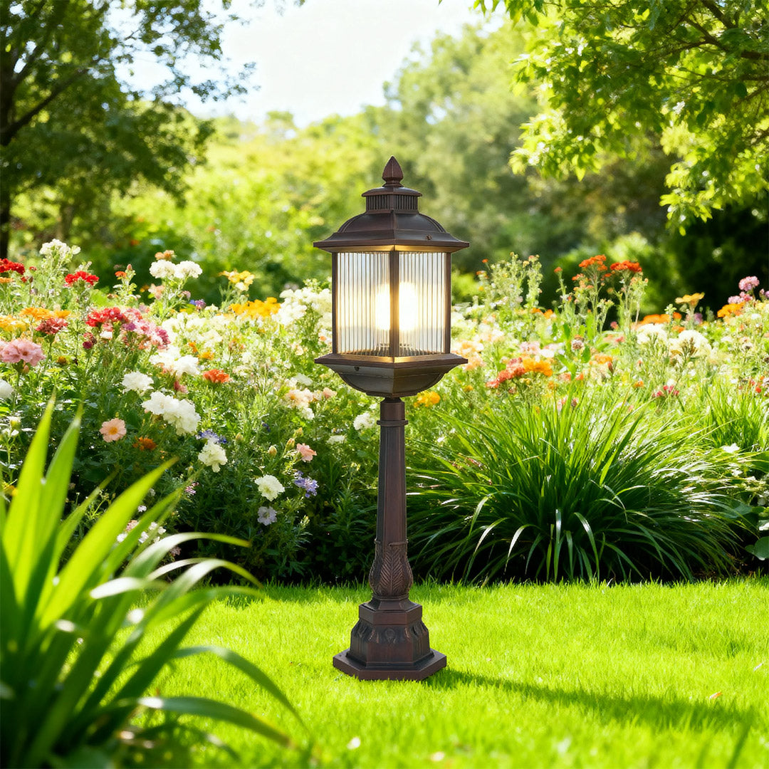 Modern LED Post Light with E26 Base for Outdoor Garden and Pathway