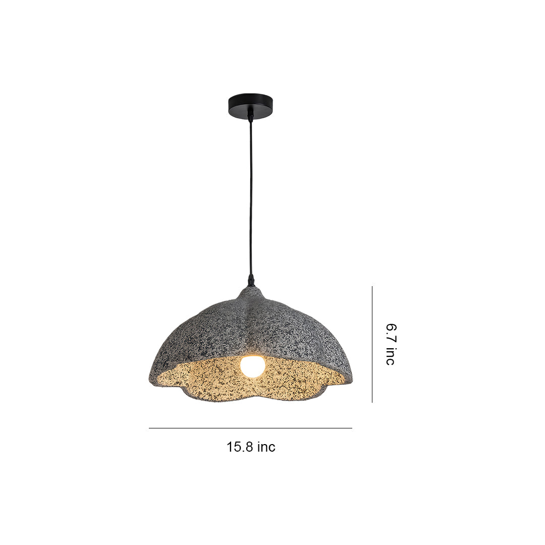 Wabi-Sabi Metal Pendant Light with Adjustable Chain