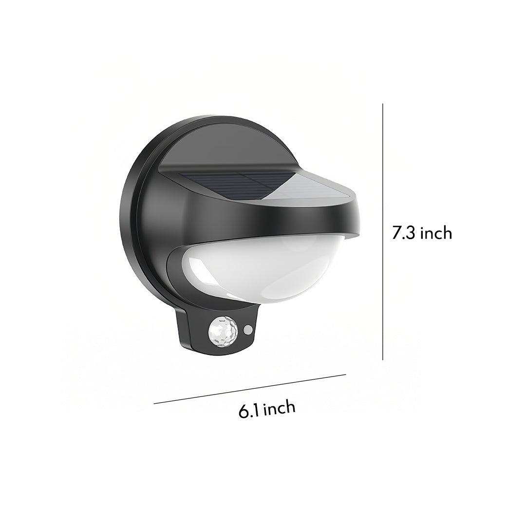 Aria Solar Wall Sconce Set of Two in Matte Black