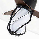 Aurelia Vintage LED Ceiling Fan with Light – 22" Flush Mount, E26, 3 Blades