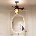 Aurelia Vintage LED Ceiling Fan with Light – 22" Flush Mount, E26, 3 Blades