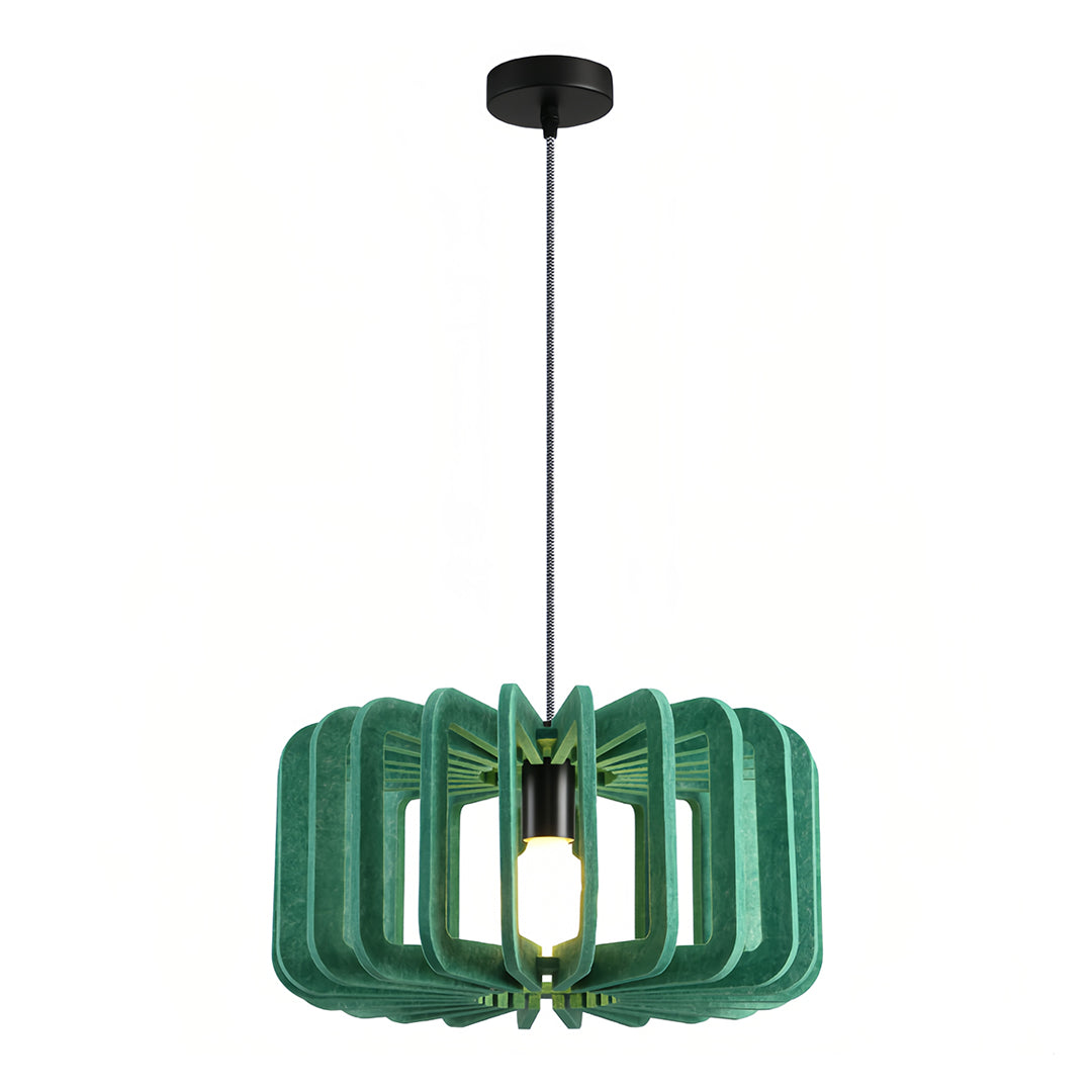 Acoustic Felt Pendant Light with Adjustable Chain – Modern Nordic Drum Shade