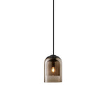 Industrial Electroplated Glass Pendant Lighting Stylish Island Led Hanging Lamp
