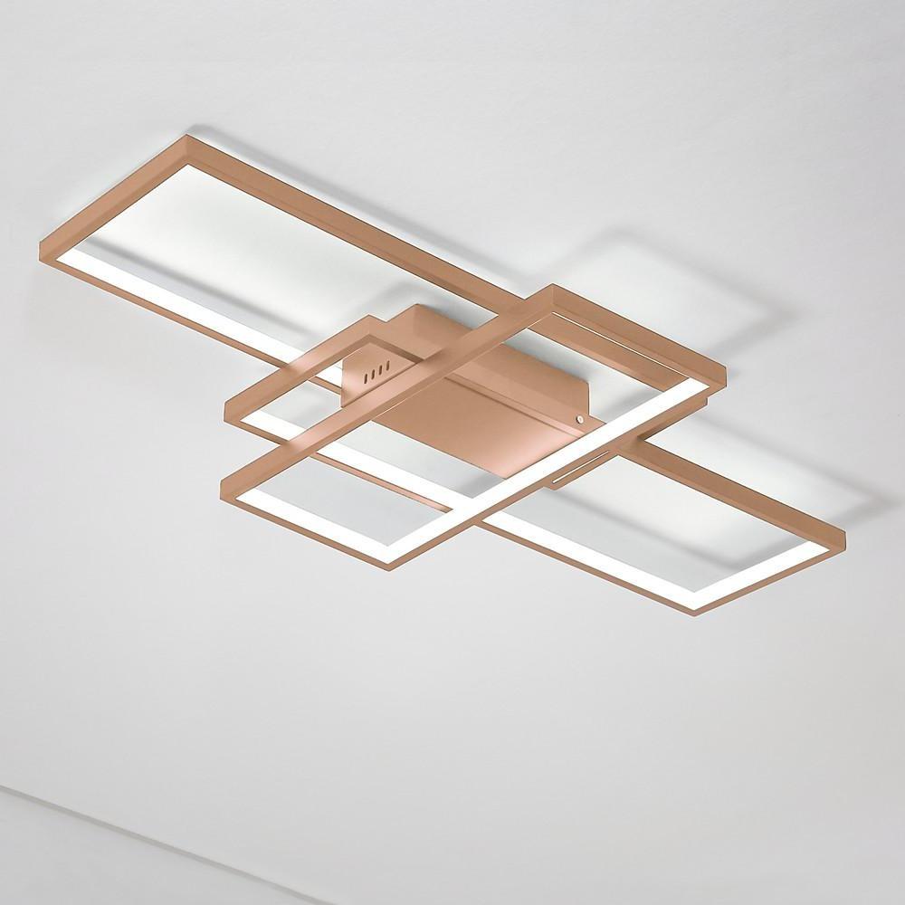 Abstract Rectangles LED Flush Mount Ceiling Light in Modern Minimalist Style