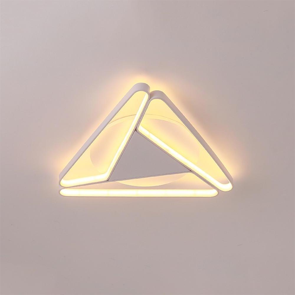 Modern Geometric LED Flush Mount Ceiling Light for Living Room and Bedroom
