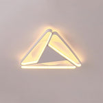 Modern Geometric LED Flush Mount Ceiling Light for Living Room and Bedroom