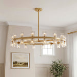 American Copper Crystal Chandelier, Modern Luxury Ceiling Light