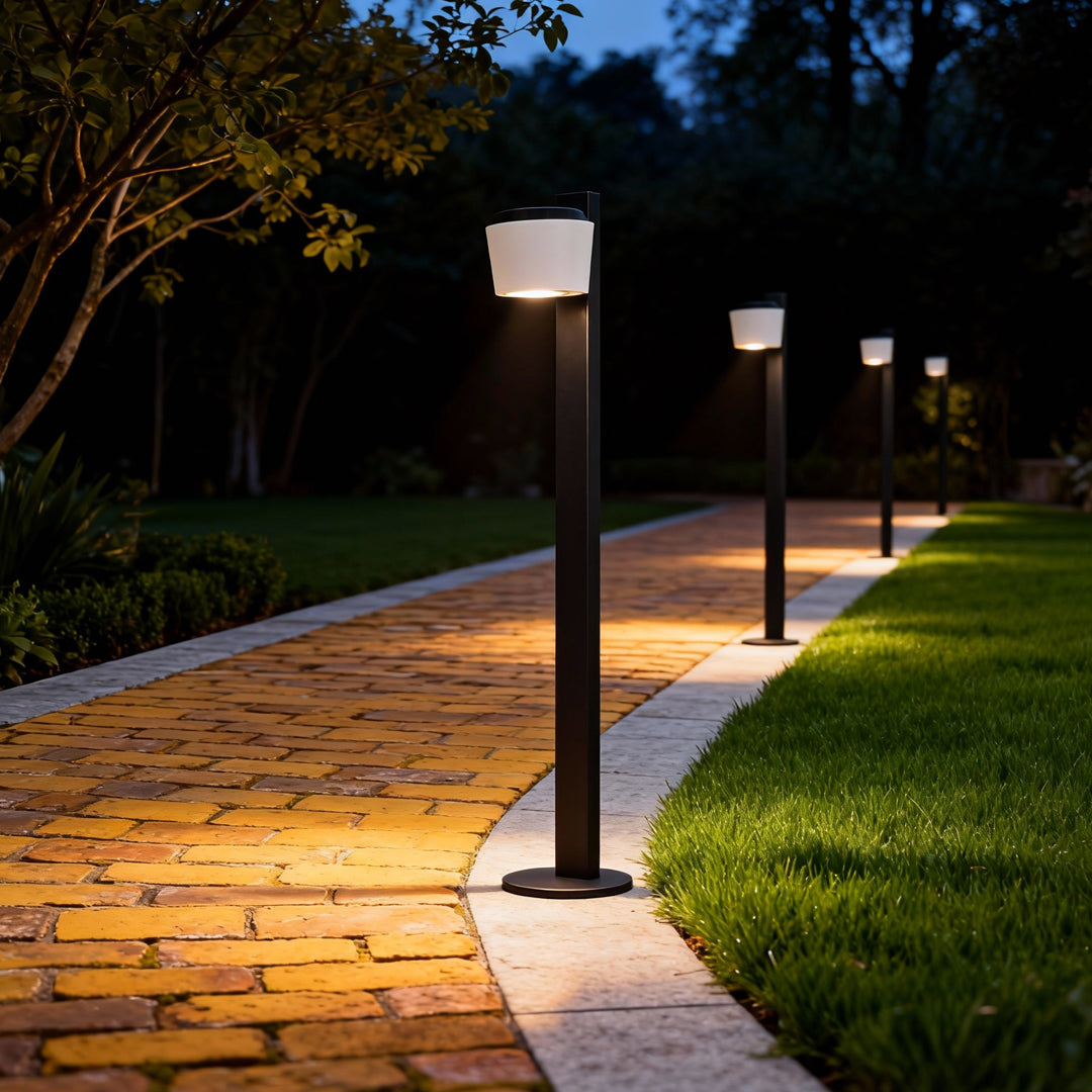 Modern Minimalist Aluminum LED Path Light for Garden Walkways