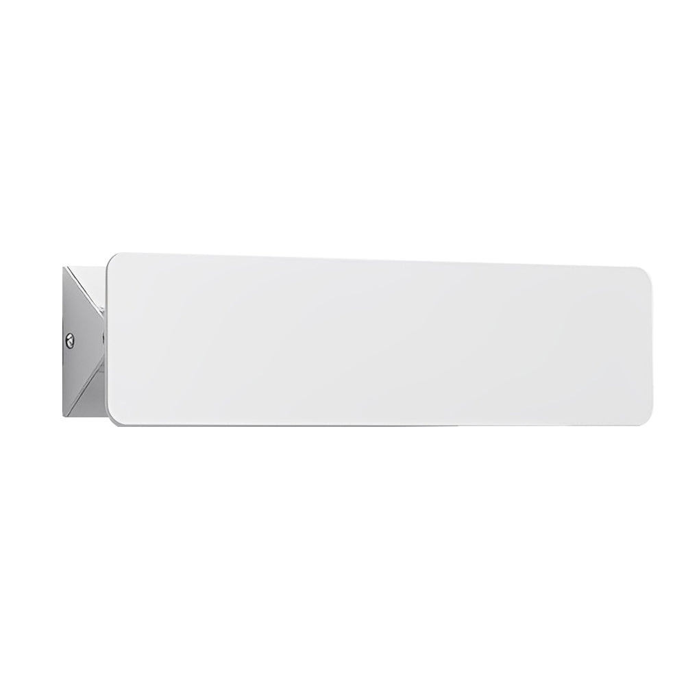 Modern White Aluminum LED Wall Sconce with 270° Adjustable Head