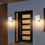Industrial Outdoor Wall Sconce with Die-Cast Aluminum Body and Warm LED Light