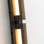 Modular Linear LED Wall Sconce in Matte Black