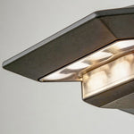 Modern Solar-Powered Motion Sensor Outdoor Wall Light in Gray