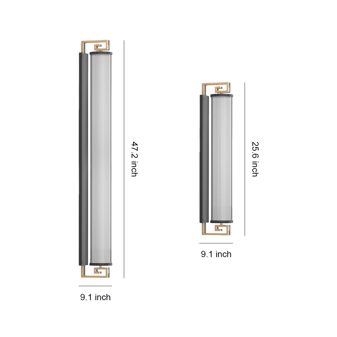 Outdoor Linear LED Wall Light in Stainless Steel, Modern Waterproof Sconce