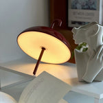 Aria Portable LED Table Lamp with Umbrella Shade, Rechargeable & Dimmable