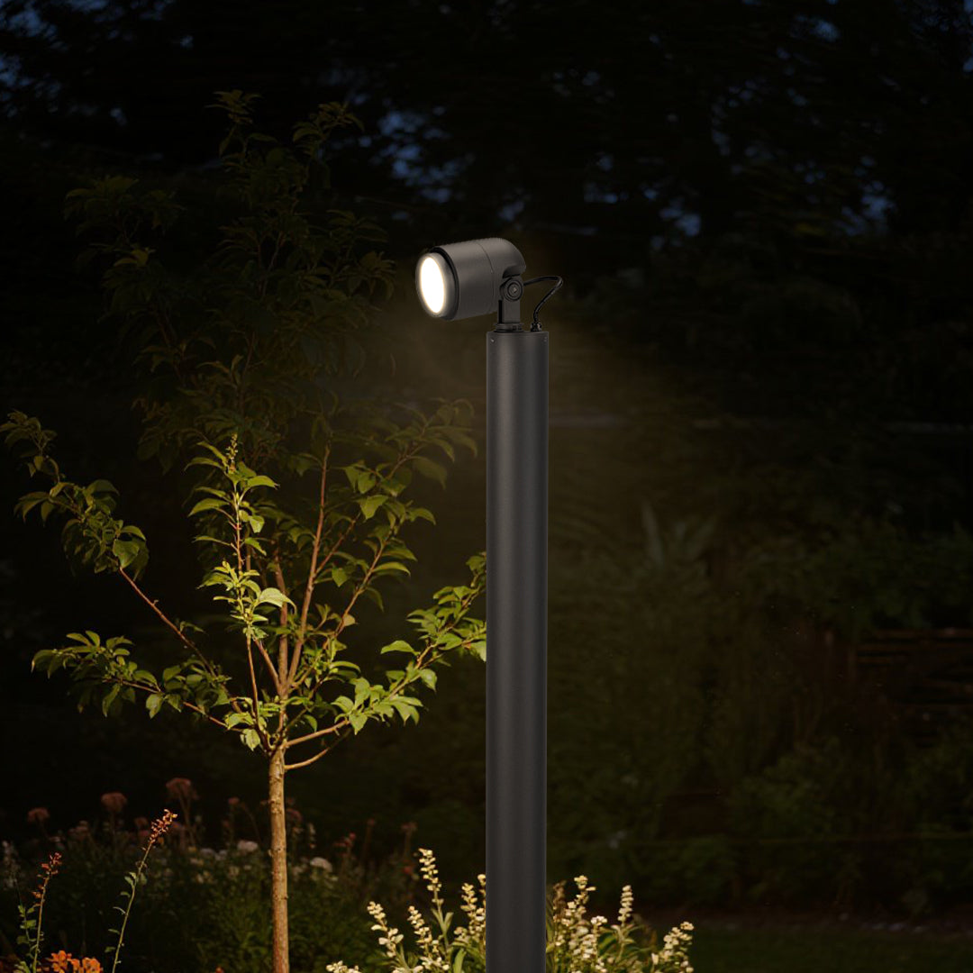 Minimalist LED Garden Bollard Light with Warm Glow
