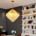 Aurelia Gyro Shell Chandelier — Modern Artistic Pendant Light