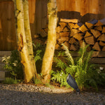 Minimalist IP65 LED Outdoor Spotlight in Sand Gray