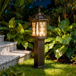 European-Style Waterproof Landscape Post Lights with Gilded Aluminum Frame