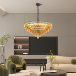 Modern Glass Pendant Chandelier 8-Light 10-Light American Luxury Ceiling Light
