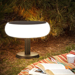 Modern Outdoor Solar Pillar Light with Wavy Shade, IP55 Waterproof
