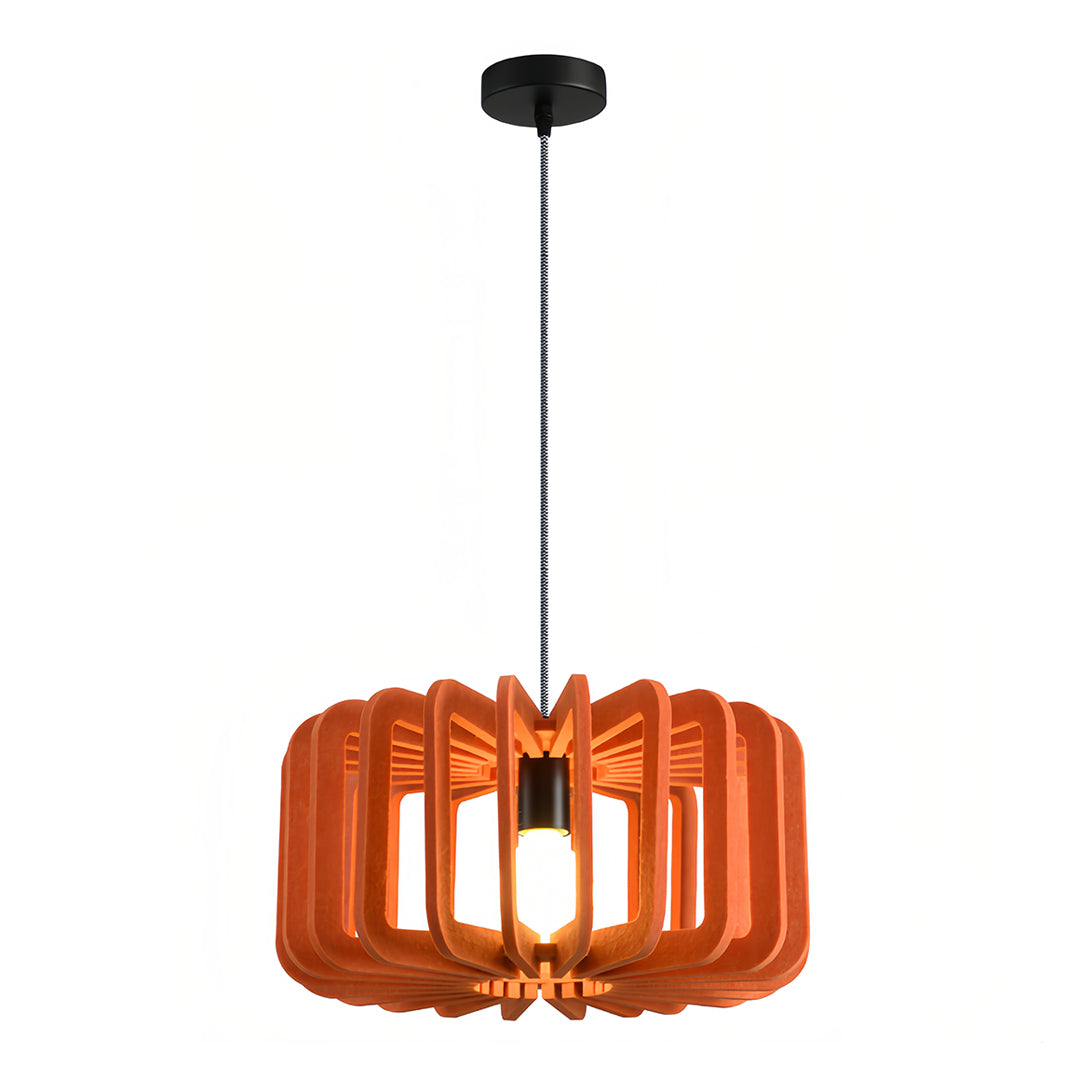 Acoustic Felt Pendant Light with Adjustable Chain – Modern Nordic Drum Shade