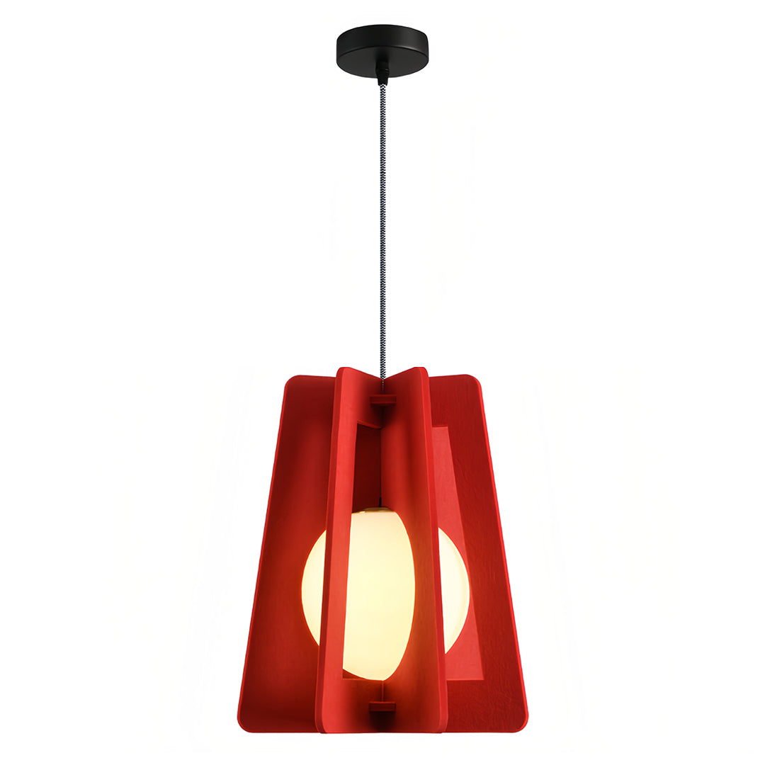Geometric Felt Pendant Light with Acoustic Design for Modern Interiors