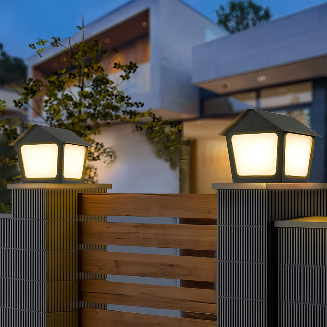 Sculptural Deck Post Cap Lights for Modern Outdoor Spaces