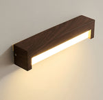 Vintage Wood Grain LED Wall Sconce with Acrylic Diffuser