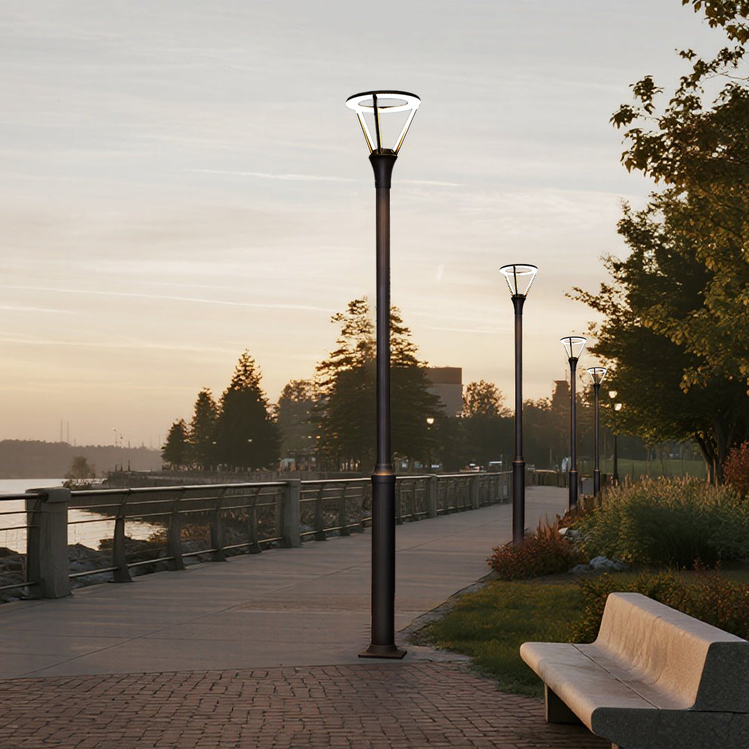 Modern LED Post Light for Outdoor Garden, Villa, and Courtyard