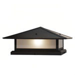 Modern Black Outdoor Pillar Lights – Waterproof Pagoda Garden Post Lighting