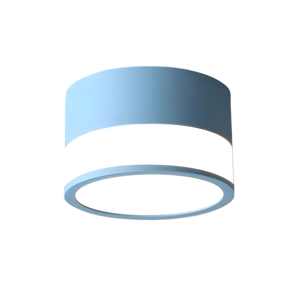 Modern Minimalist Round Flush Mount Ceiling Light with Acrylic Shade