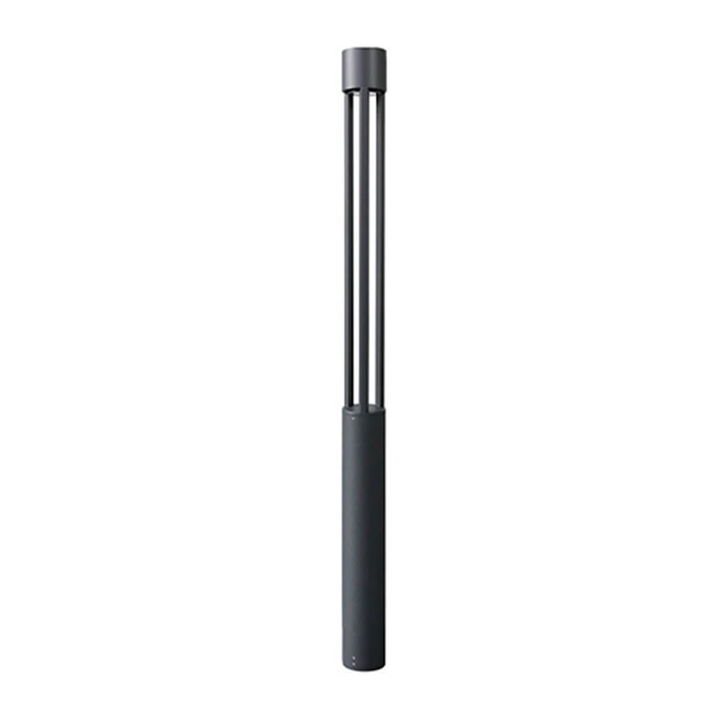 Modern Black LED Bollard Path Lights for Landscape and Walkway Illumination