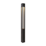 Modern Black LED Bollard Path Lights for Landscape and Walkway Illumination